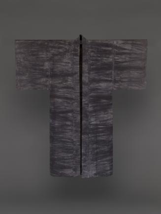 Under-kimono (nagajuban) with design of full moon and evening mist