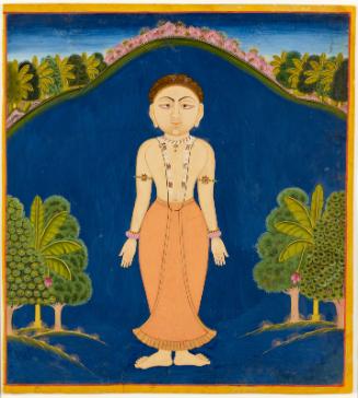 Standing yogi from a yoga manuscript of the Siddha Siddhanta Paddhati (Handbook of the Doctrines of the Perfected Ones)