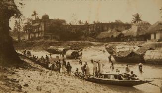 Bathing scene in Calcutta