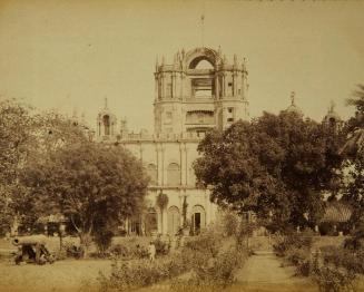 The La Martiniere College from the garden, Lucknow