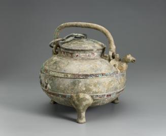 Ritual vessel (he) with lid