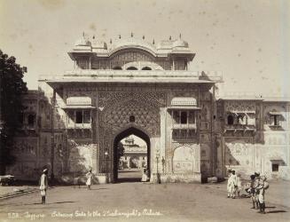 252. Jeypore, Entrance gate to the Maharajah's Palace