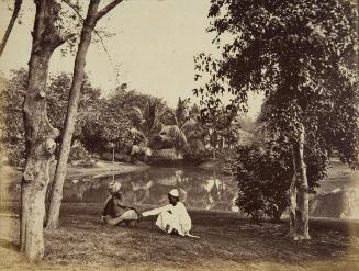 Eden Gardens, Calcutta (with a Hindu and Muslim)