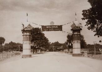 Gateway prepared for a procession