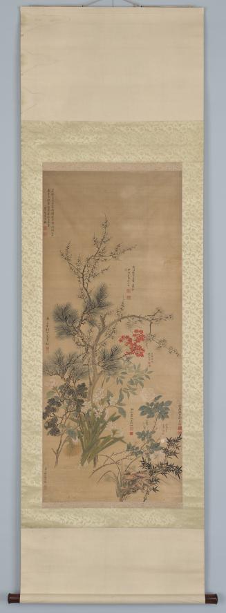 Flowers, Pine and Bamboo