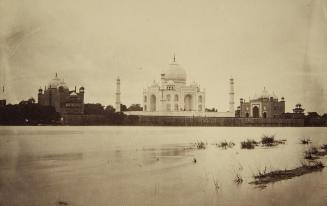 View of Taj Mahal from across the Yamuna