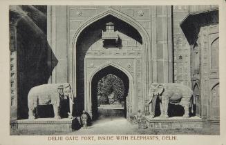 Delhi Gate Fort, Inside, with elephants