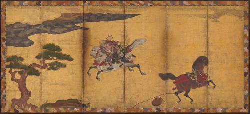 The battle of Awazugahara, from The Tale of the Heike