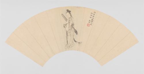 Embracing a Zither Qin, in the Manner of Li Gonglin