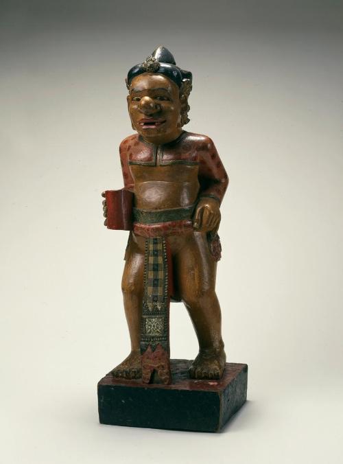 Dagger (kris) holder in the form of a clown-servant from the Panji tales