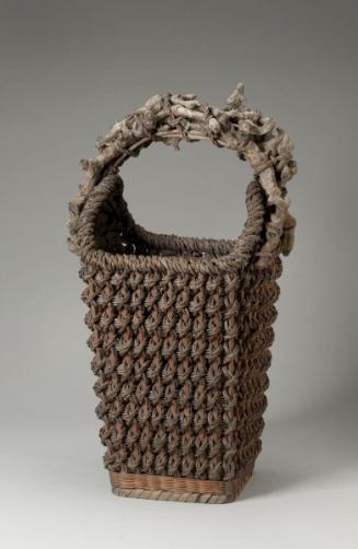 Flower basket with handle