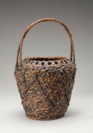 Flower basket with handle