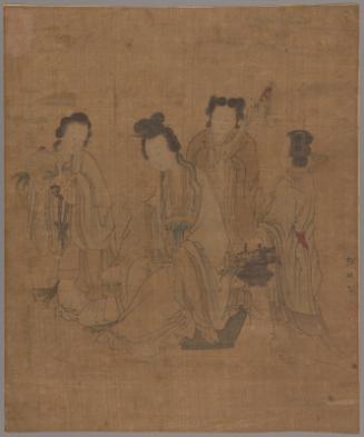 The Queen Mother and Three Attendants