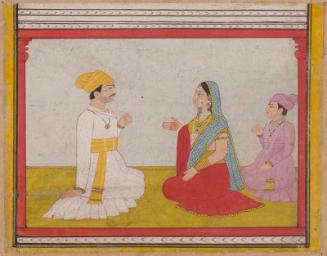 A scene from the Indian mystical romance Madhumalati ("night-flowering jasmine")