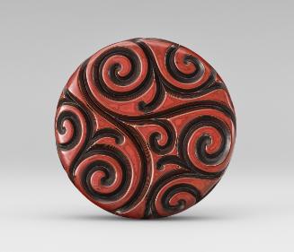 Round incense box with cover