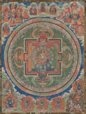 Mandala of the Buddhist deity Ushnisha-sitatapatra