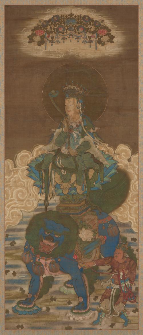 The bodhisattva Manjushri, one of set of three