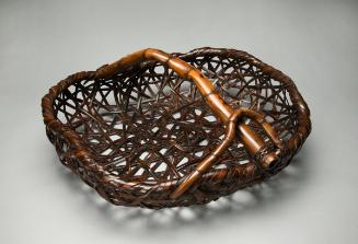 Large, round, shallow basket