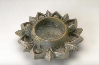 Lamp in the form of eight-petaled lotus