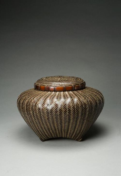 Basket for Sacred Textile Offerings in Shinto Ritual