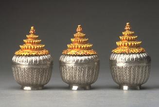 Three lidded containers from a betel set