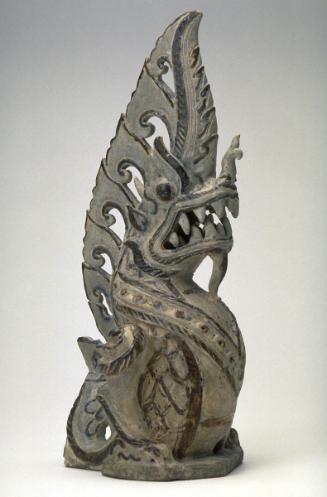 Architectural ornament in the form of a mythical serpent