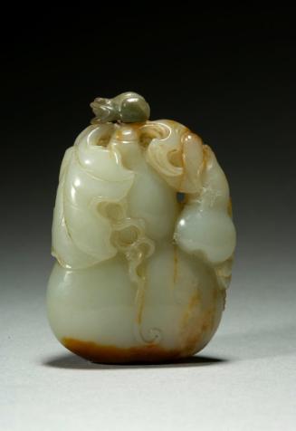 Snuff bottle in the shape of a large and small bottle gourd