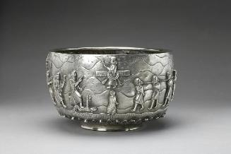 Ceremonial bowl with Zoroastrian themes