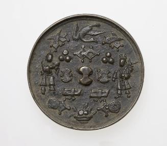 Mirror with design of Daoist symbols and figures